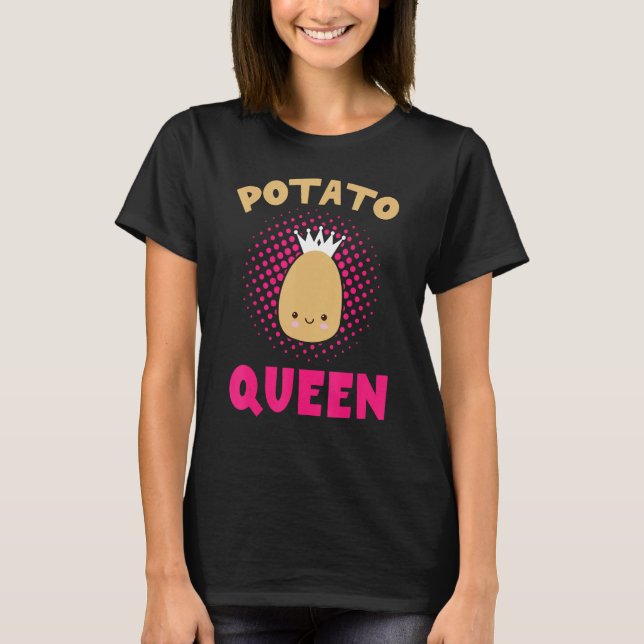 Potato Queen Funny Potato Vegetable Lovers Boys Gi T Shirt (Framsida)