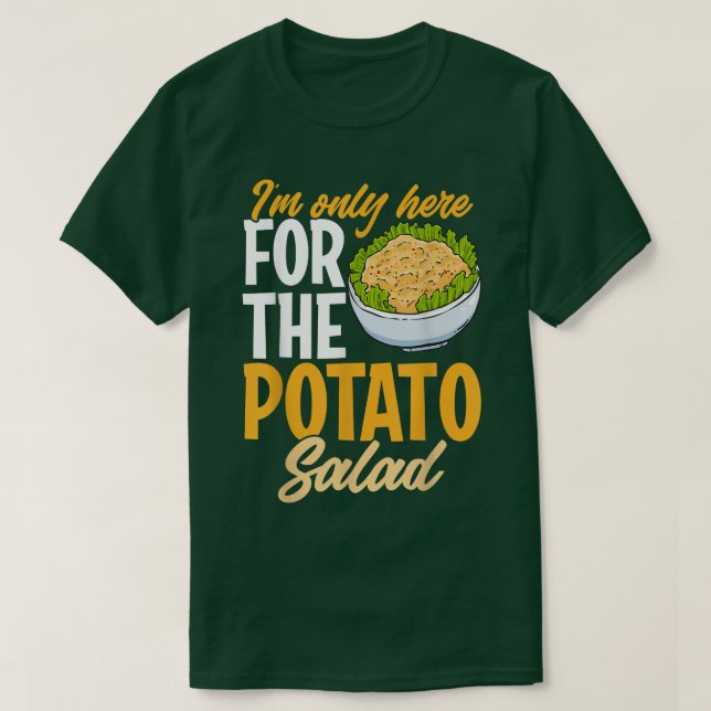 Potato Salad Kärlek Foodie Vegan Humor Funny Diet  T Shirt (Design framsida)