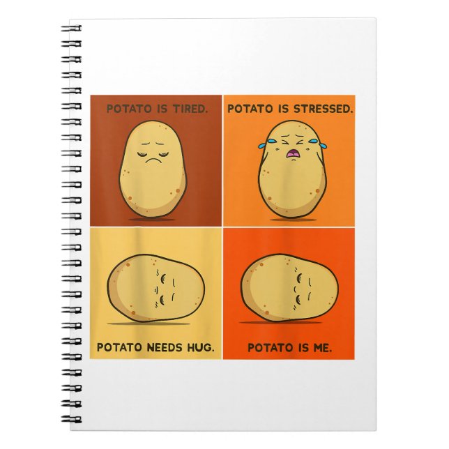 Potato Spud Root Vegetable Tater Vegan Älskare Ket Anteckningsbok (Framsidan)