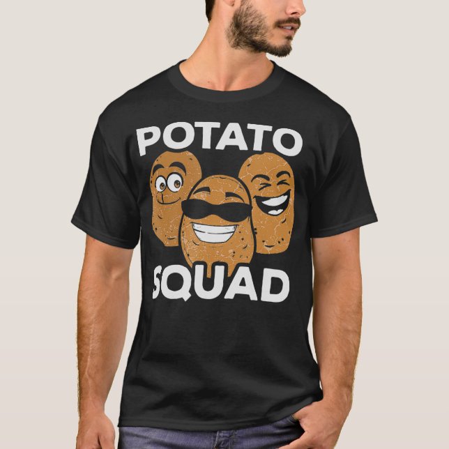 Potato Squad Cute Funny Potato Älskare Gift T Shirt (Framsida)