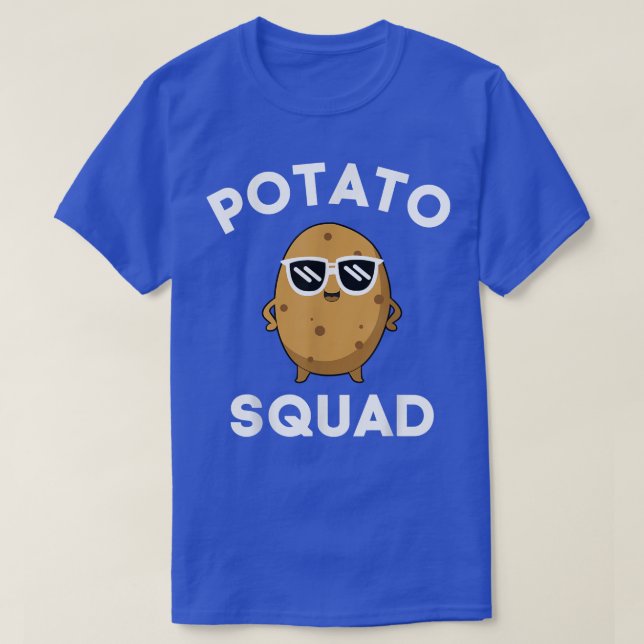 POTATO SQUAD FUNNY Smiling Vegetarian Matching Pot T Shirt (Design framsida)