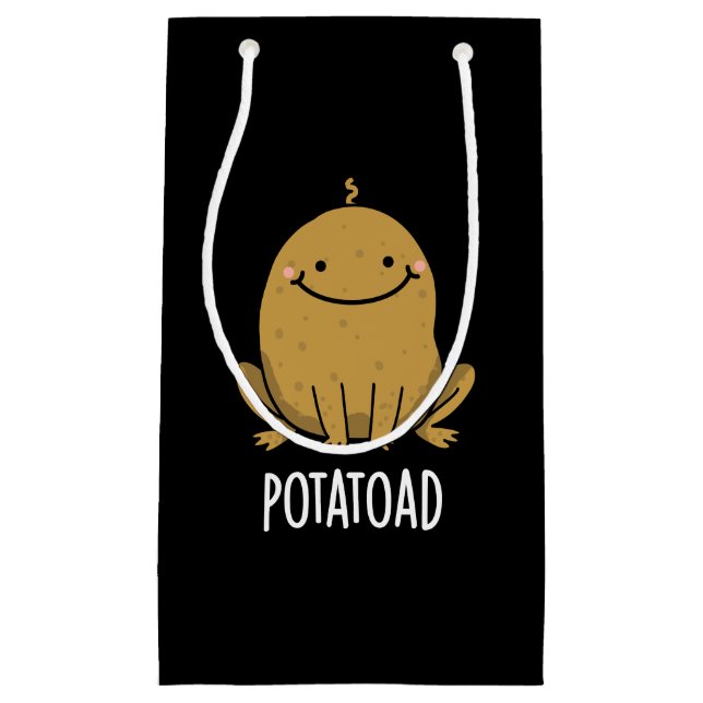 Potatoad Funny Potato Toad Pun Mörk BG (Framsidan)