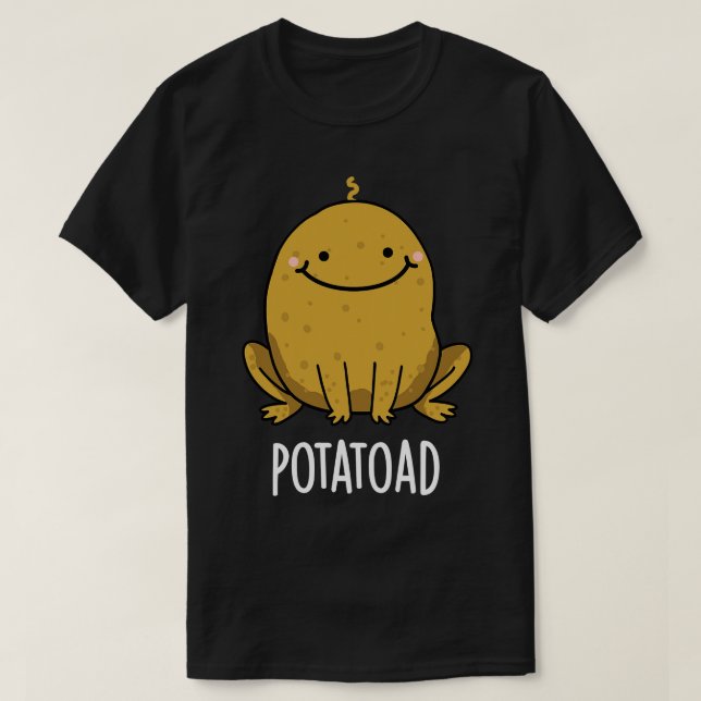 Potatoad Funny Potato Toad Pun T Shirt (Design framsida)
