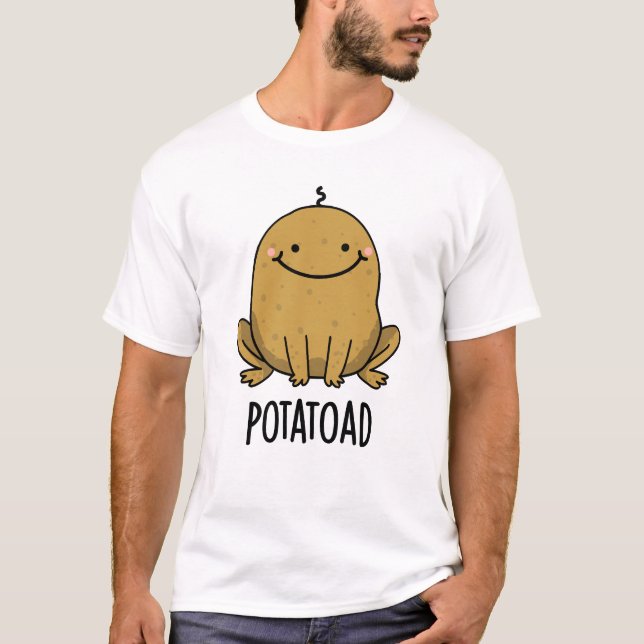 Potatoad Funny Potato Toad Pun T Shirt (Framsida)