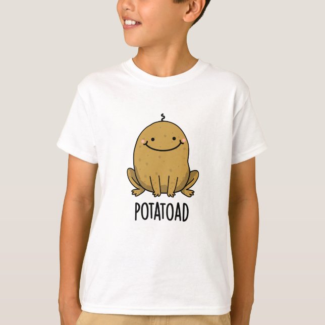 Potatoad Funny Potato Toad Pun T Shirt (Framsida)
