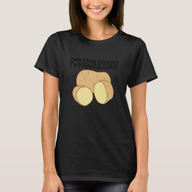 Potatoe Food Hobby Chef Vegetable Potatolicious T Shirt (Framsida)