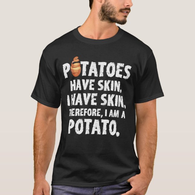 Potatoe har en flå mig förmiddagen en t shirt (Framsida)