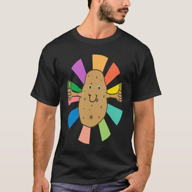 Potatoe Ironic Hobby Chef Cooking T Shirt (Framsida)
