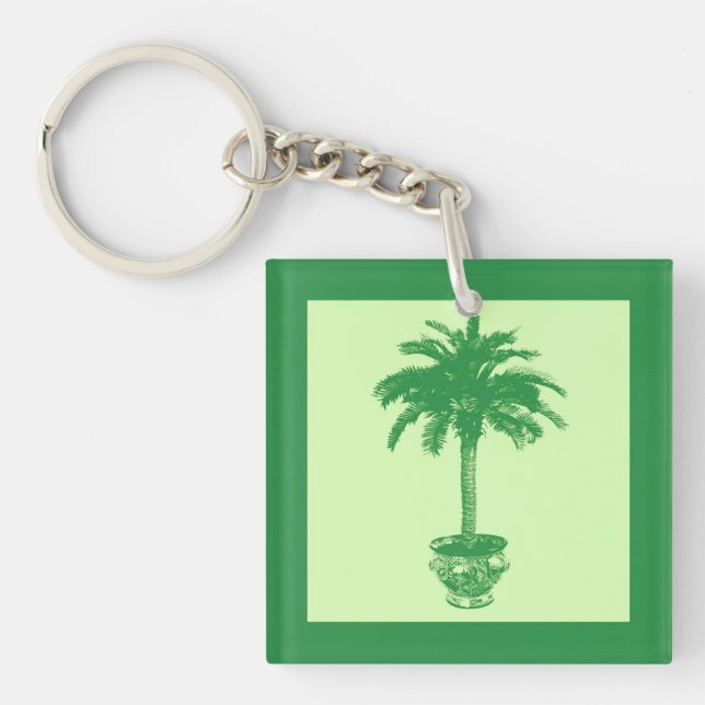 Poted Handflatan Träd - emerald och ljust grönt (Framsidan)