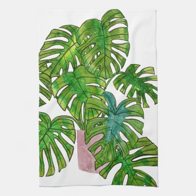 Poted Jungle I Kökshandduk (Vertikal)