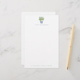 Poted Lemon Träd Personlig Letterhead Brevpapper
