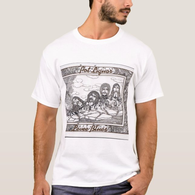 Potentialen Leve Blues Album Cover Tshirt T Shirt (Framsida)