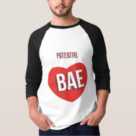 Potentiell bae Heart Raglan Tee