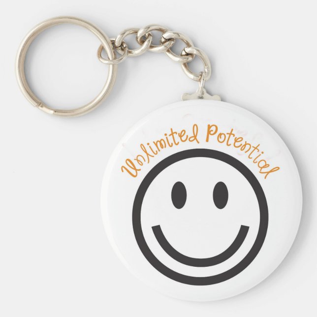 Potentiell potential utan begränsningar i den posi nyckelring (Framsidan)