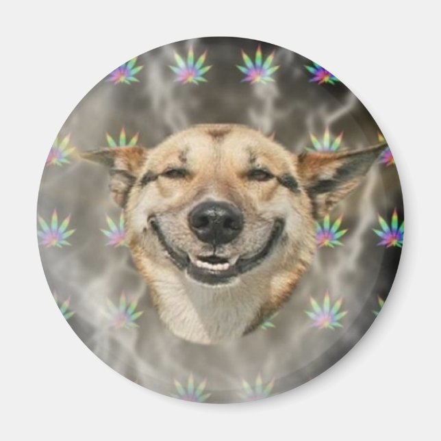 Pothead Hund Magnet (Framsidan)