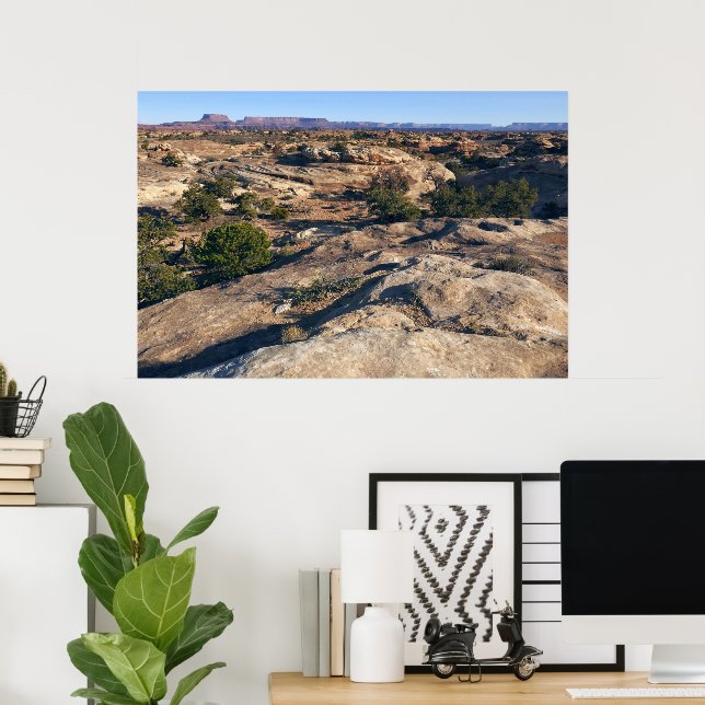 Pothole Point Trail i Canyonlands nationalpark Poster (Hemmakontoret)