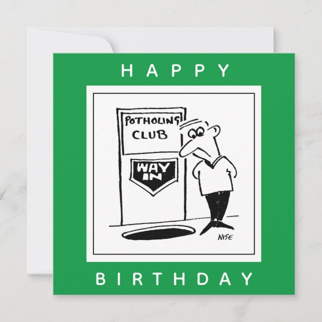 Potholing Klubb Entrance in Golv ￼ Tecknad Kort (Framsida)