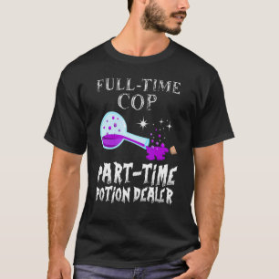 Potion Flaska Gothic Cop Costume Halloween T Shirt