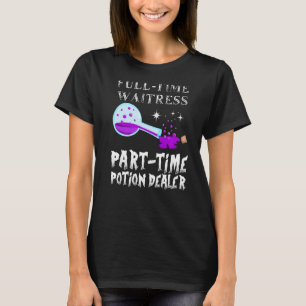 Potion Flaska Gothic Waitress Costume Halloween T Shirt