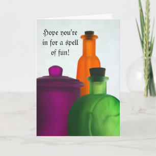 Potion Flaskor Halloween-kort Kort