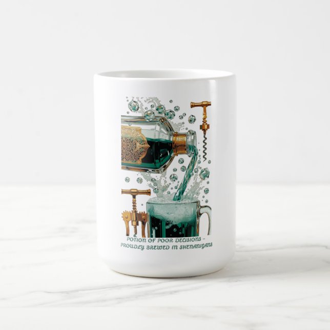 Potion of Poor Decisions Bottle Graphic Tee Kaffemugg (Center)