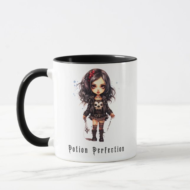Potion Perfection Gothic Girl Halloween Mugg (Vänster)