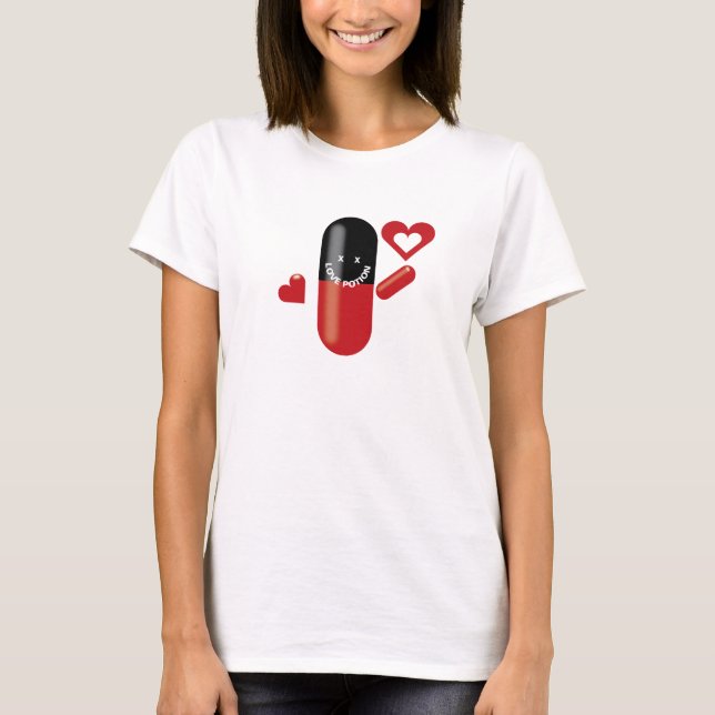 Potion Pill i kärlek Tee Shirt (Framsida)