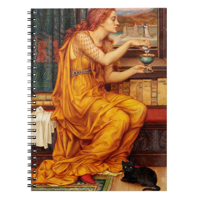 Potionen Kärlek - Evelyn De Morgan Painting Anteckningsbok (Framsidan)