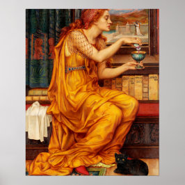 Potionen Kärlek - Evelyn De Morgan Painting Poster