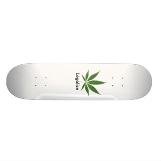 Potleaf som är legaliseraa old school skateboard bräda 21,6 cm