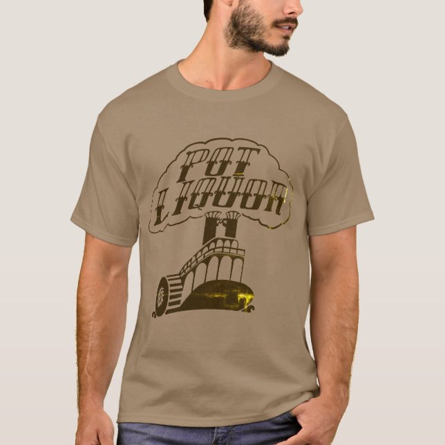 Potliquor Riverboat T-Shirt (Framsida)