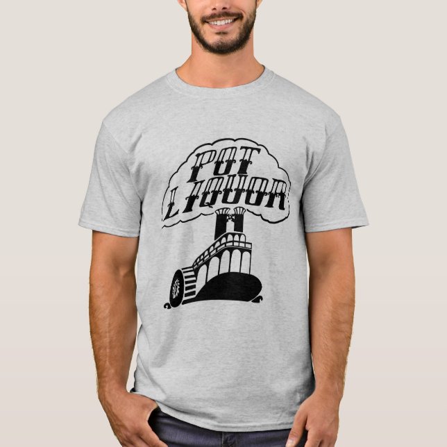 Potliquor Riverboat T Shirt (Framsida)