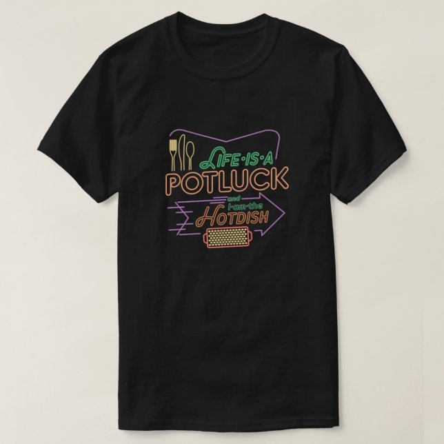 Potluck Hotelling T Shirt (Design framsida)
