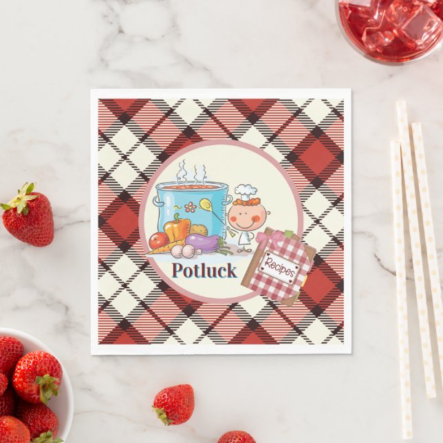 Potluck-papper  pappersservett (Insitu)