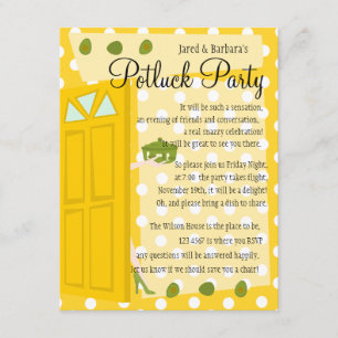Potluck Party Inbjudningar
