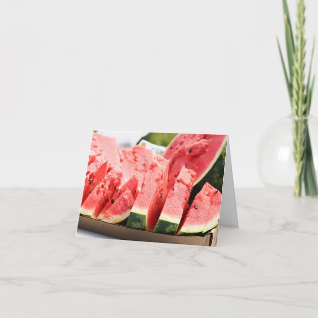 Potluck Watermelon Kort (Framsida)