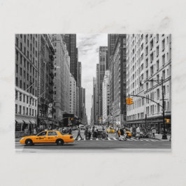 Potografi för New York Taxi Urban City Färg Vykort