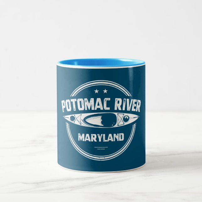 Potomac River, Maryland Två-Tonad Mugg (Center)