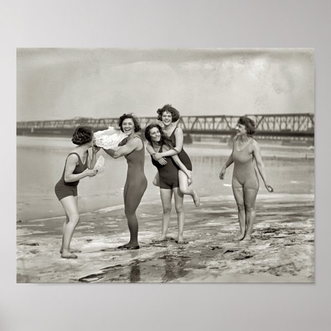 POTOMAC RIVER WINTER SIMMA 1924 POSTER (Framsidan)