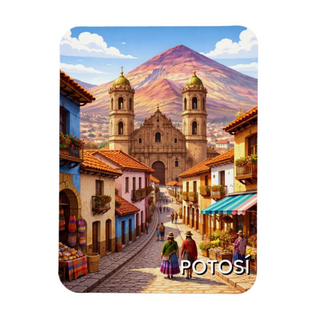 Potosi Bolivia Resa Magnet (Vertikal)