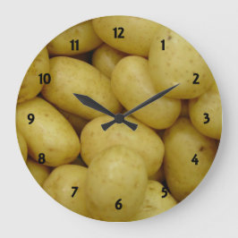 Pototoes Clock Stor Klocka