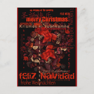 Potpouri World jul Navidad Noel Postcard Helg Vykort