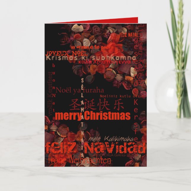 Potpourri jul Feliz Navidad Greeting Card 2 Helgkort (Framsida)