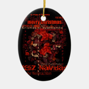 Potpourri World jul Navidad Message Ornament
