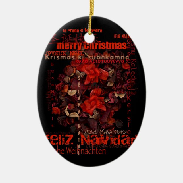 Potpourri World jul Navidad Message Ornament (Framsidan)