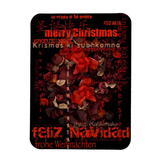 Potpourri World jul Navidad Noel P Magnet (Vertikal)