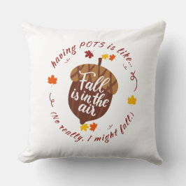 Pots Fall Theme Dekorativ kudde