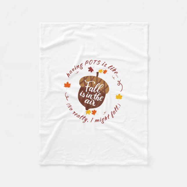 Pots Fall Theme Fleece Blanket (Framsidan)