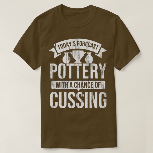 Pots Kiln Clay Pottery Wheel Pottery Barn Ceramics T Shirt (Design framsida)