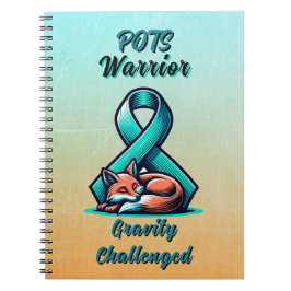 POTS Warrior | Dysautonomia Awareness Ribbon Anteckningsbok